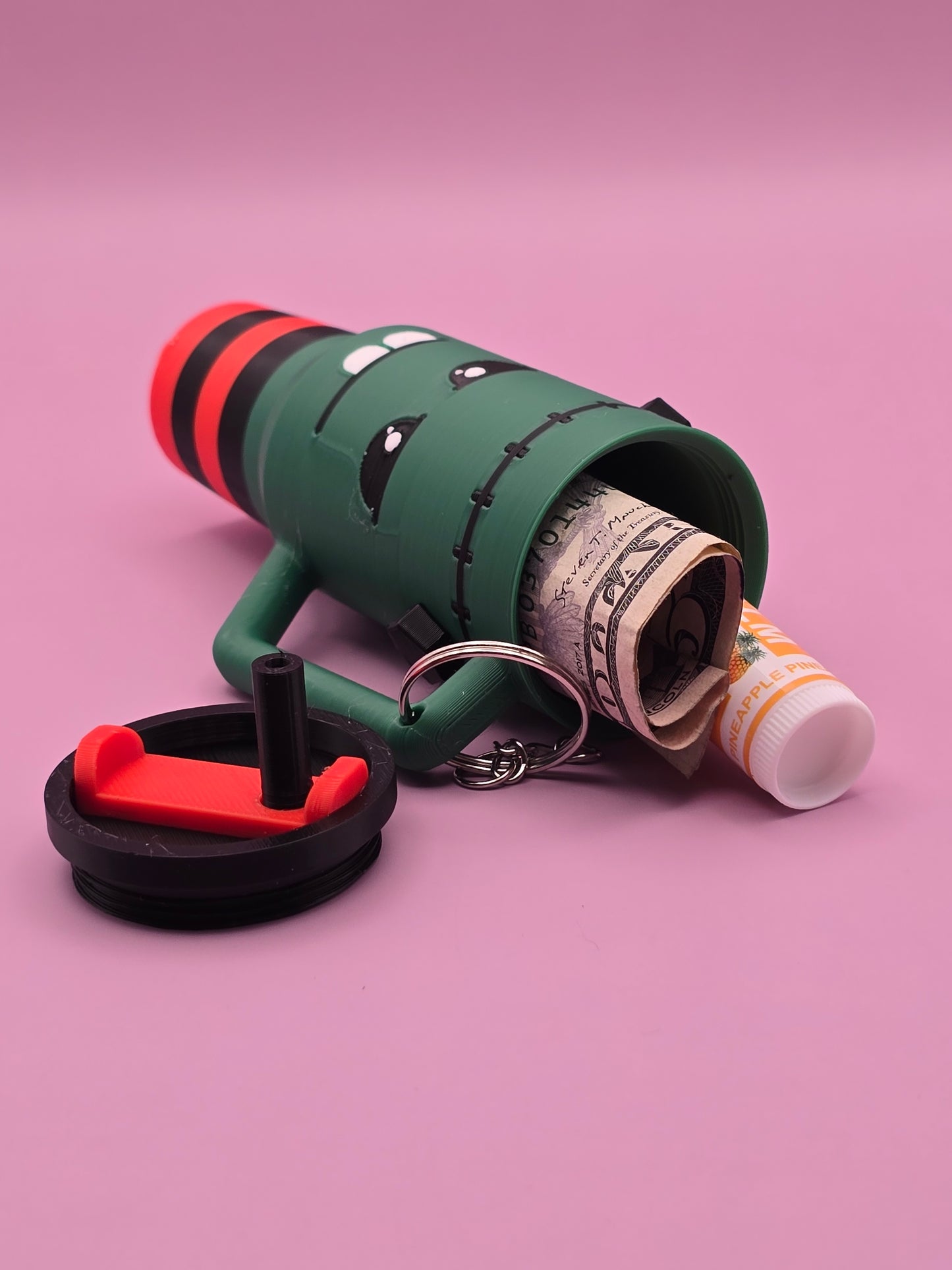 Frankenstein Cup Keychain - Unique Design with Decorative Elements - Ideal for Everyday Use