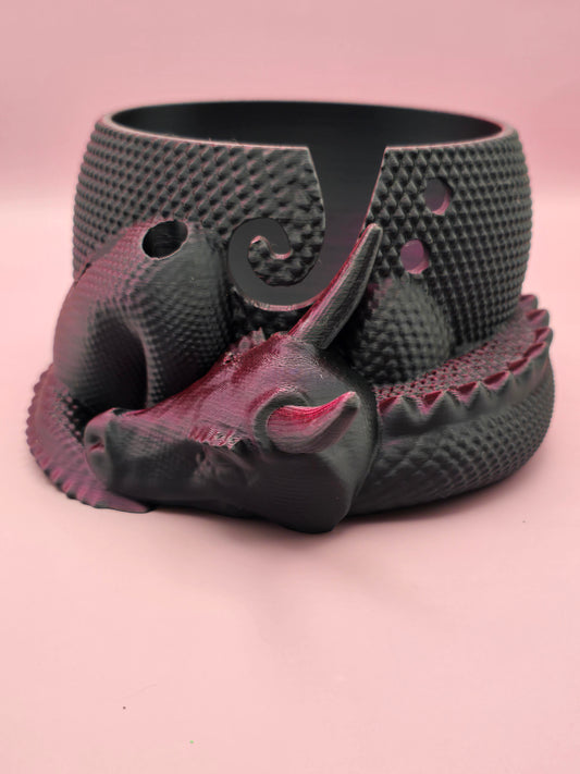 Dragon Themed Yarn Bowl - Unique Design for Crafting and Storage - Ideal for Dragon Lover Enthusiasts Tableware