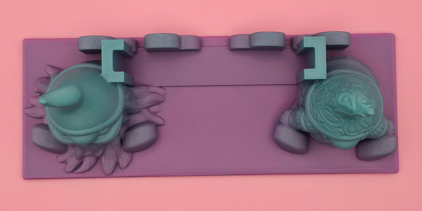 Gnome Business Card Holder - Simple Design with Blue Purple Color - Ideal for Everyday Use