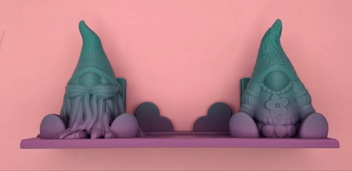 Gnome Business Card Holder - Simple Design with Blue Purple Color - Ideal for Everyday Use