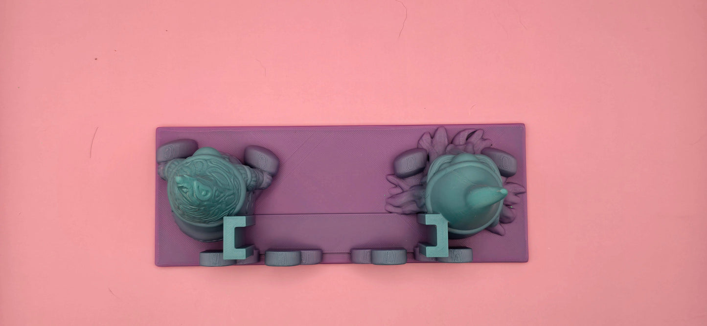 Gnome Business Card Holder - Simple Design with Blue Purple Color - Ideal for Everyday Use