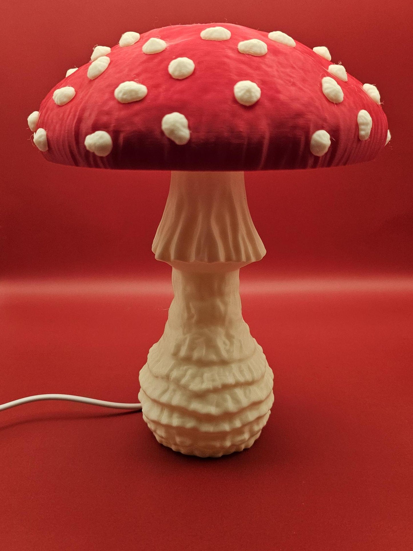 Mushroom Desk Lamp with LED puck light