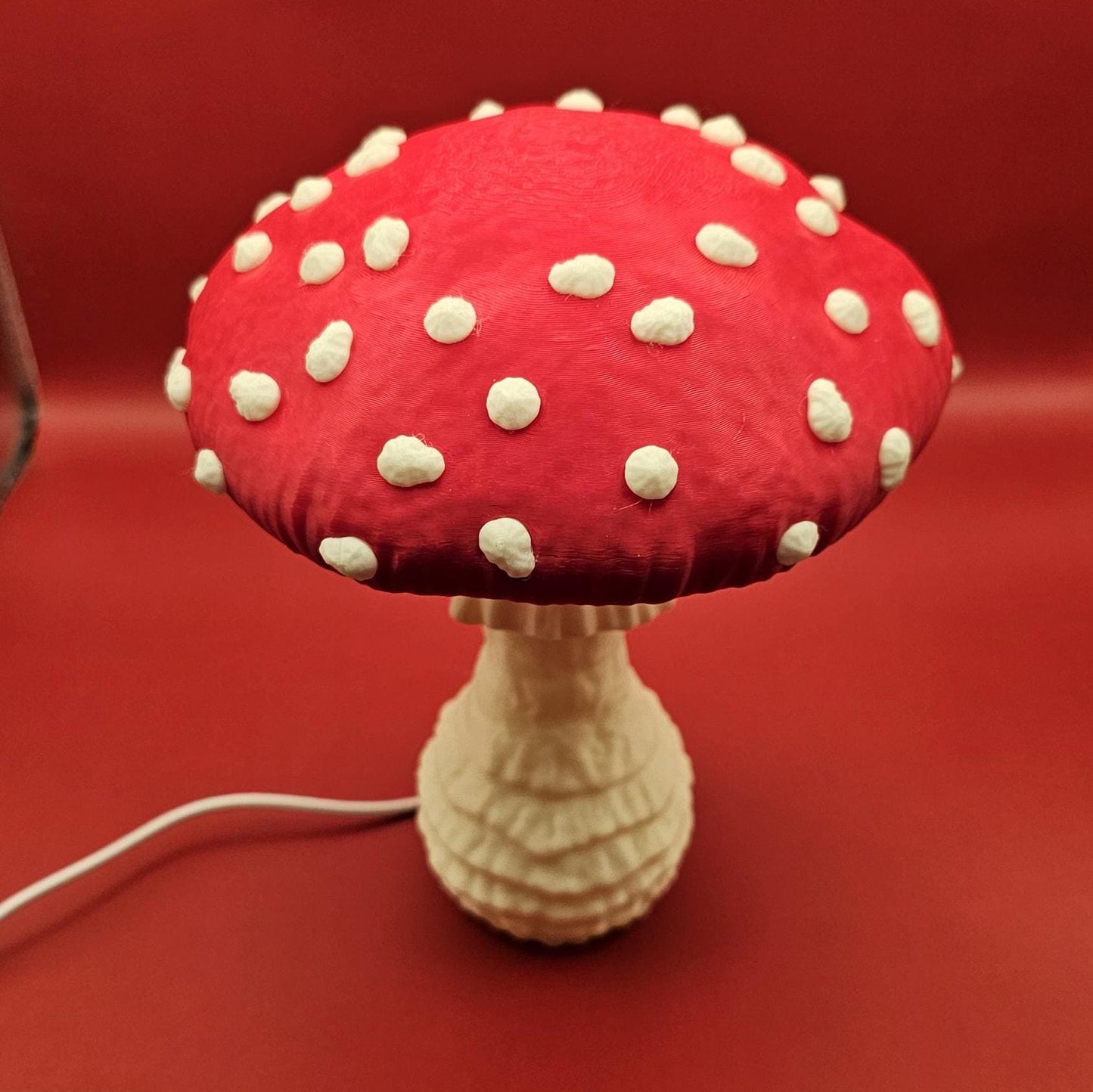 Mushroom Desk Lamp with LED puck light