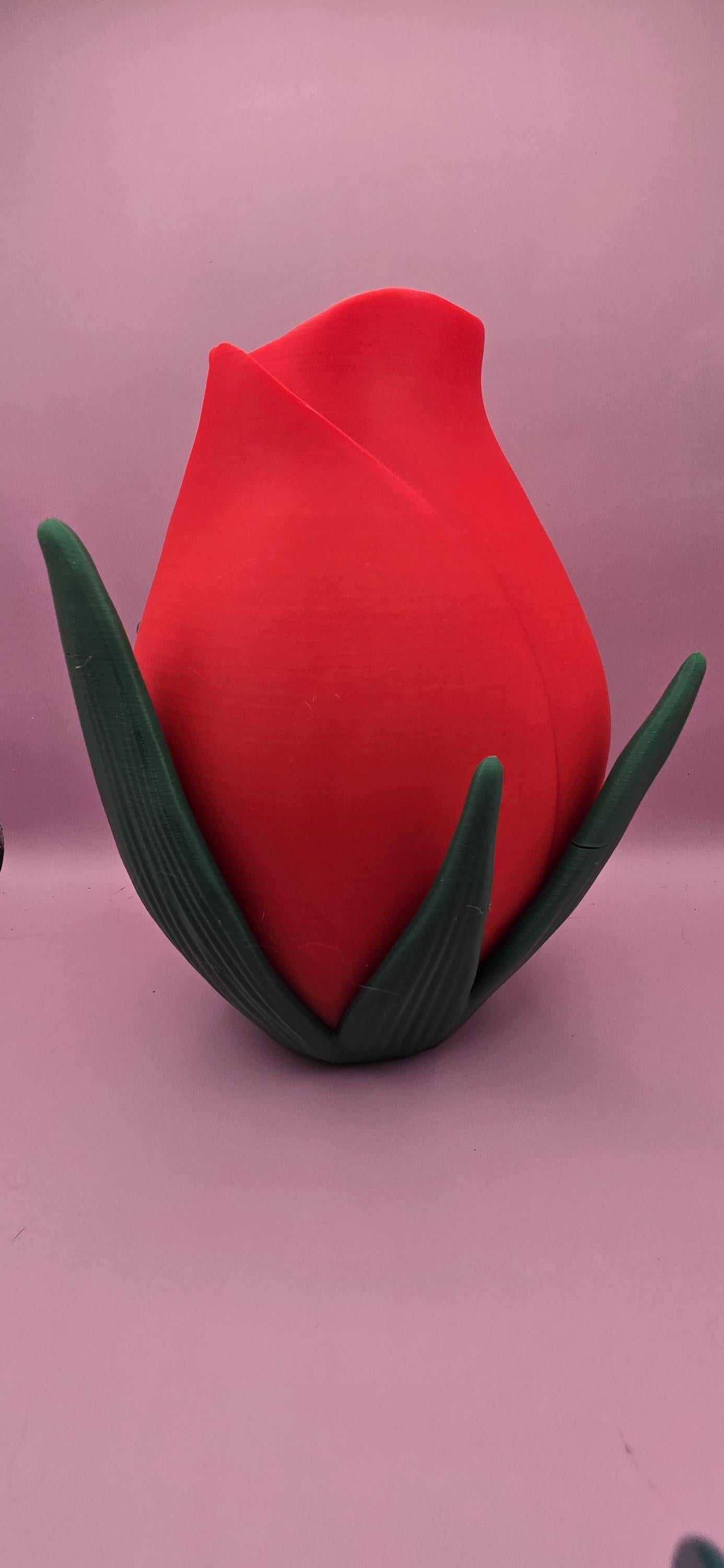 Eco-Friendly 3D Printed Rose Bud Vase โ Unique Floral-Inspired Home Decor, Romantic Gift