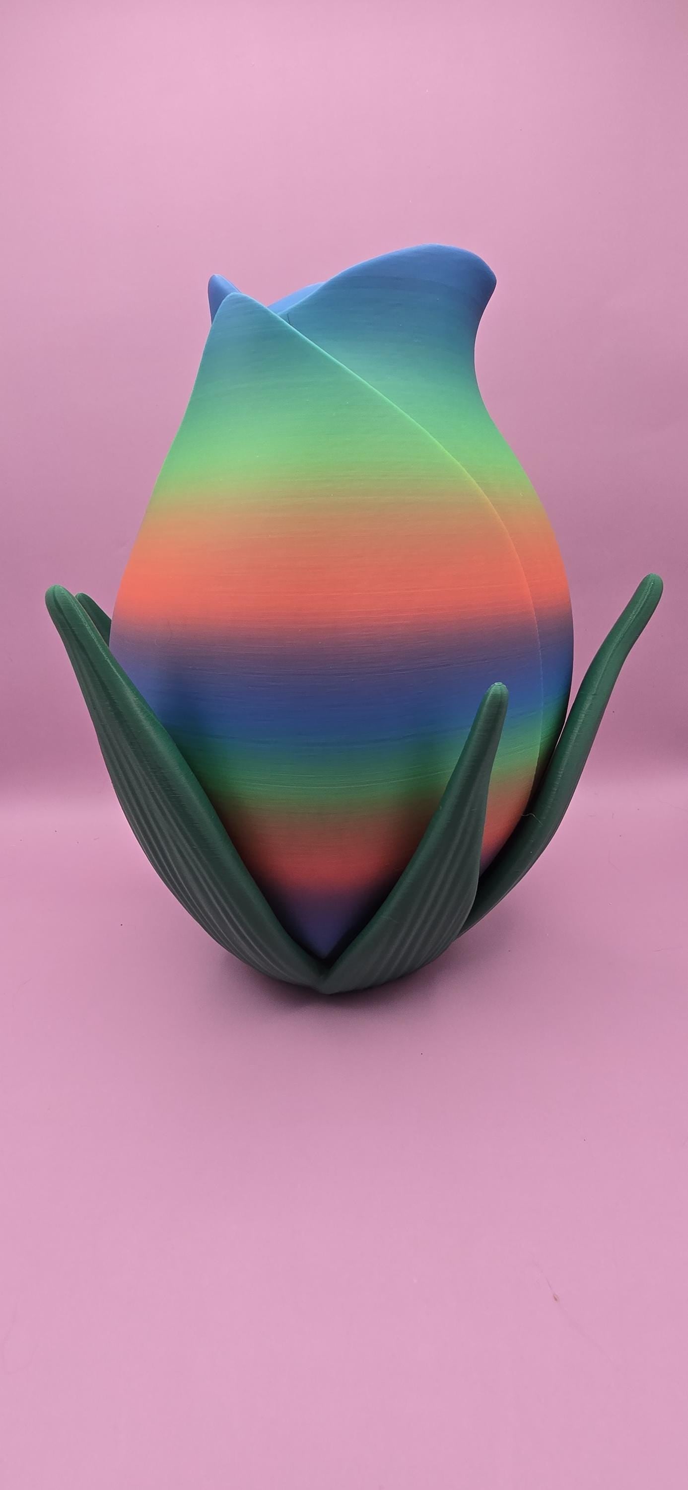 Eco-Friendly 3D Printed Rose Bud Vase โ Unique Floral-Inspired Home Decor, Romantic Gift