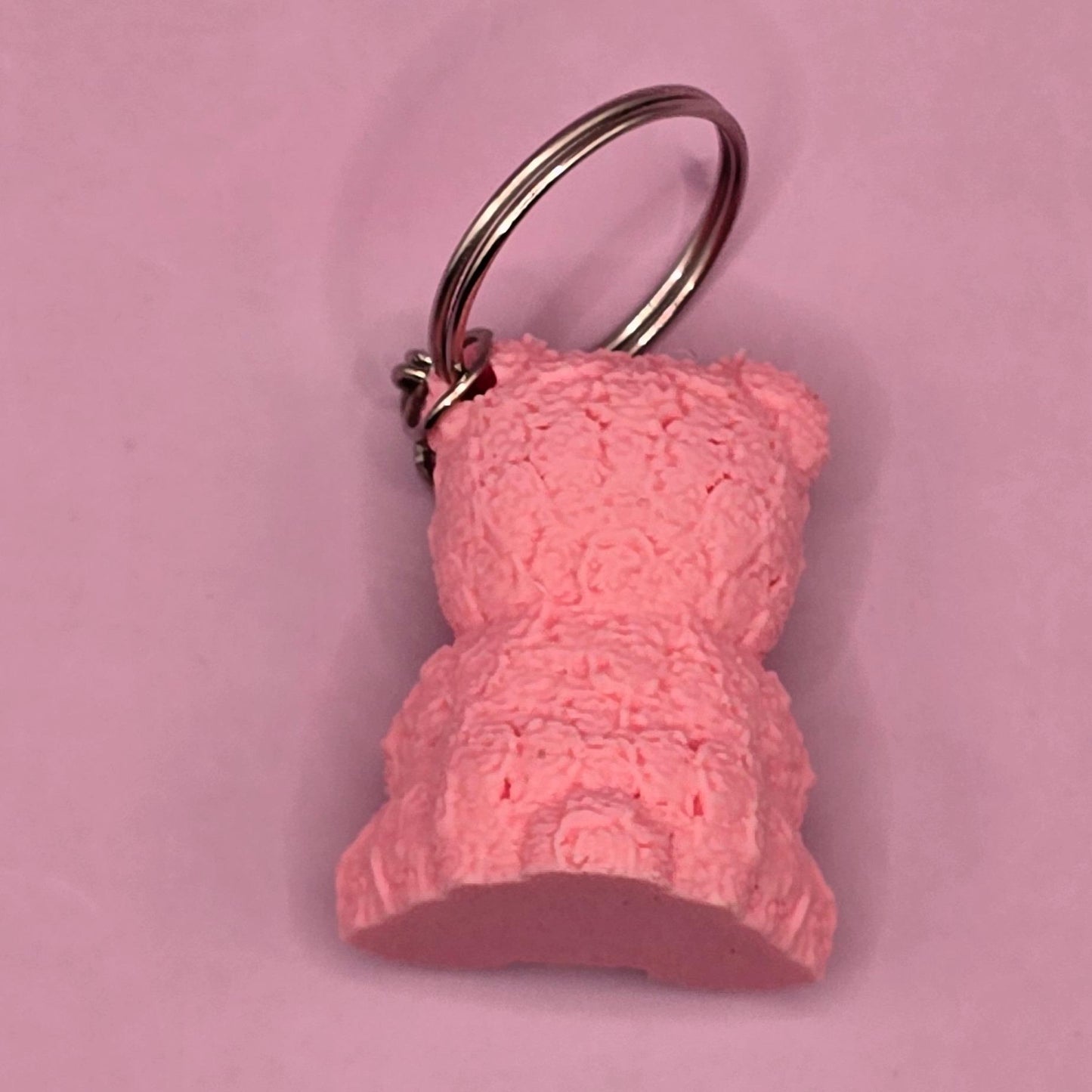 Rose Bear Keychain Figurine 1.5 Inches Tall - Ideal for Keychains and Accessories keychains